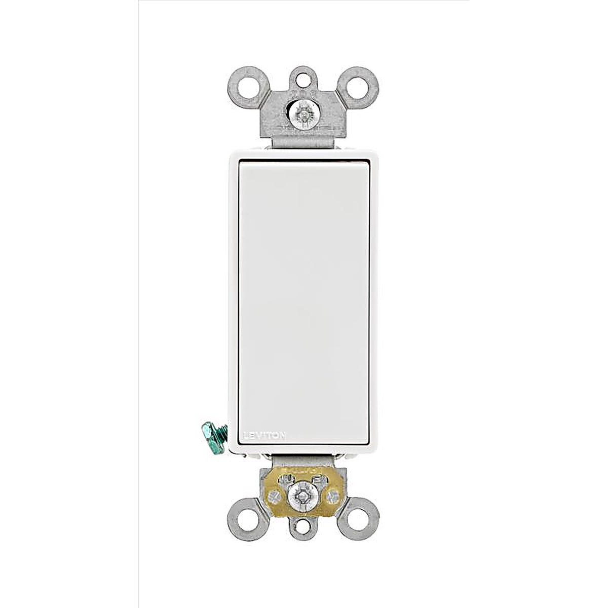 Leviton - A5623-02W - Decora Plus 20 amps 3-Way Antimicrobial Treated Rocker AC Quiet Switch White - 1/Pack