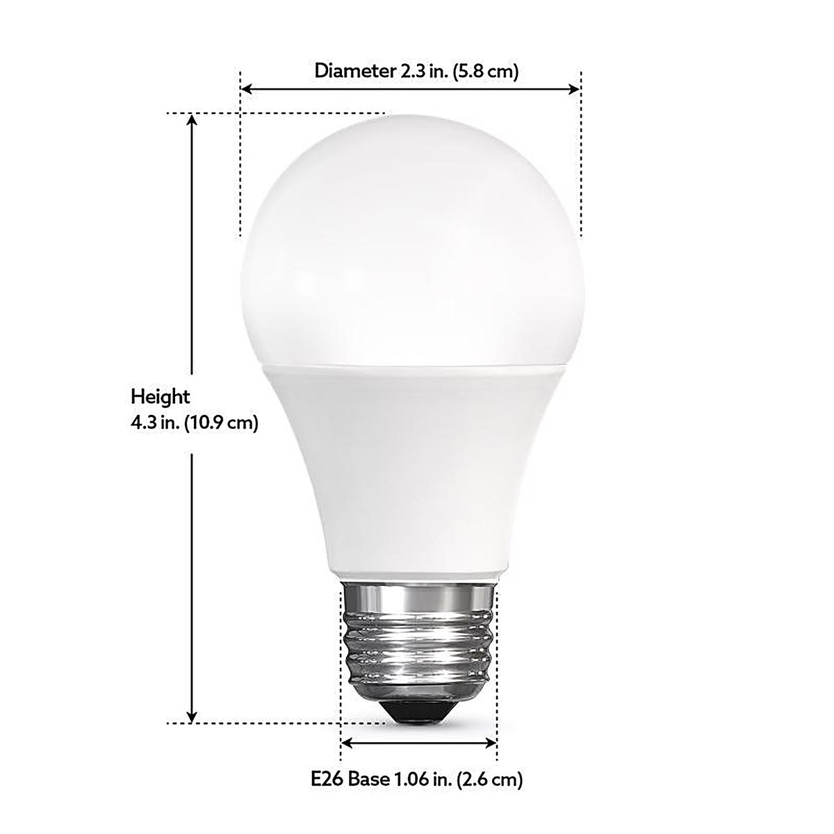 Feit Electric - OM60RGBWCAAG3 - A19 E26 (Medium) LED Smart WiFi Bulb Color Changing 60 W 3 pk