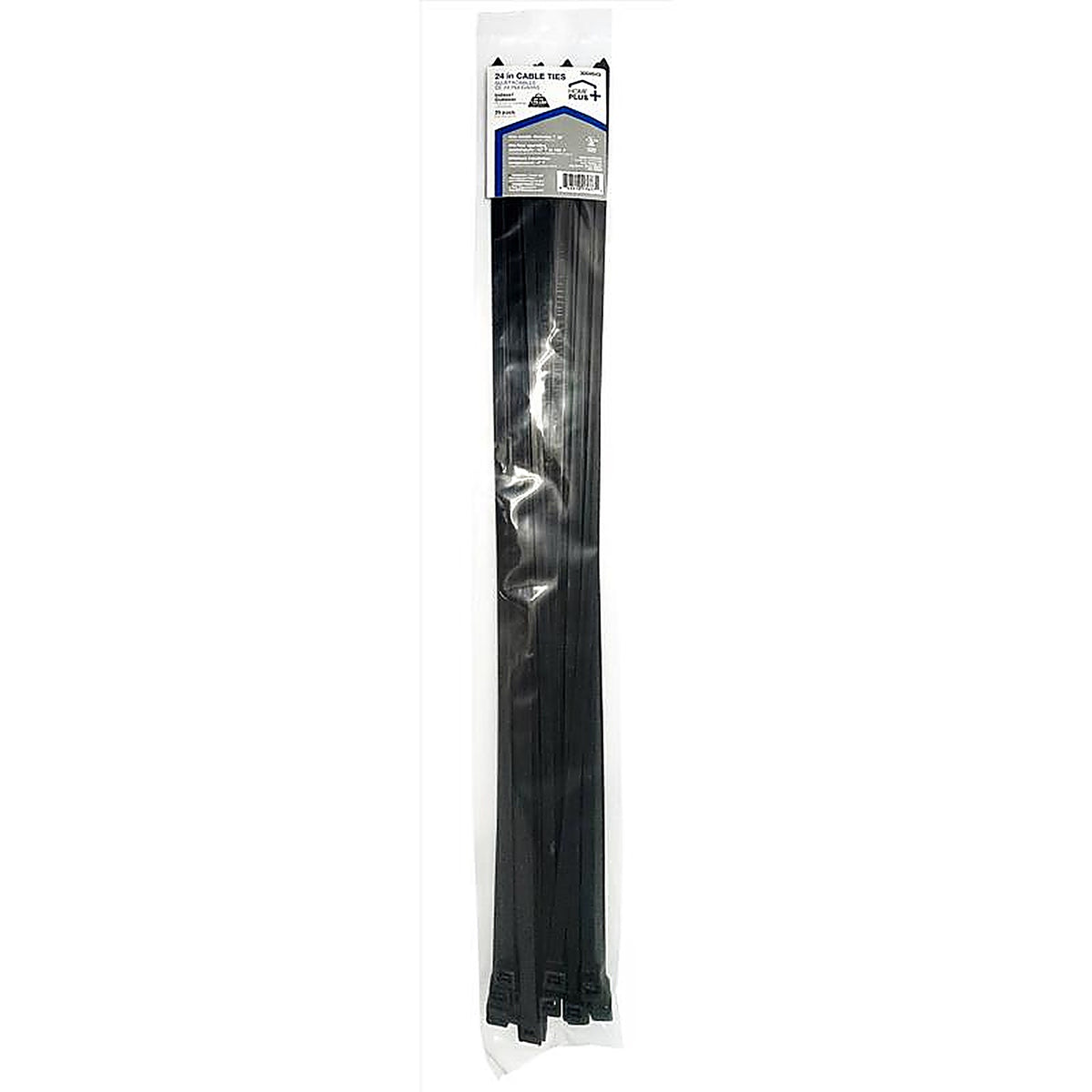 Home Plus - EHD-610-24-BK - 24 in. L Black Cable Tie - 10/Pack