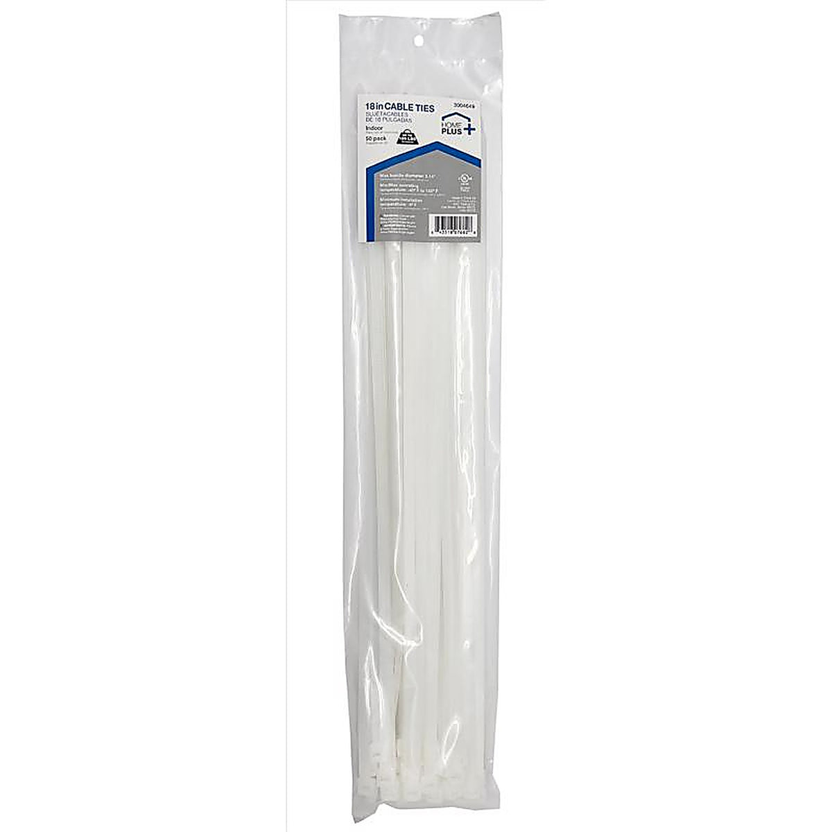 Home Plus - LH-HD-450-18-N - 18 in. L White Cable Tie - 50/Pack
