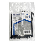 Home Plus - LH-M-100-4-BK - 4 in. L Black Cable Tie - 100/Pack