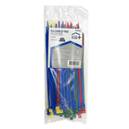 Home Plus - LH-S-200-8-MU - 8 in. L Multicolored Cable Tie - 100/Pack