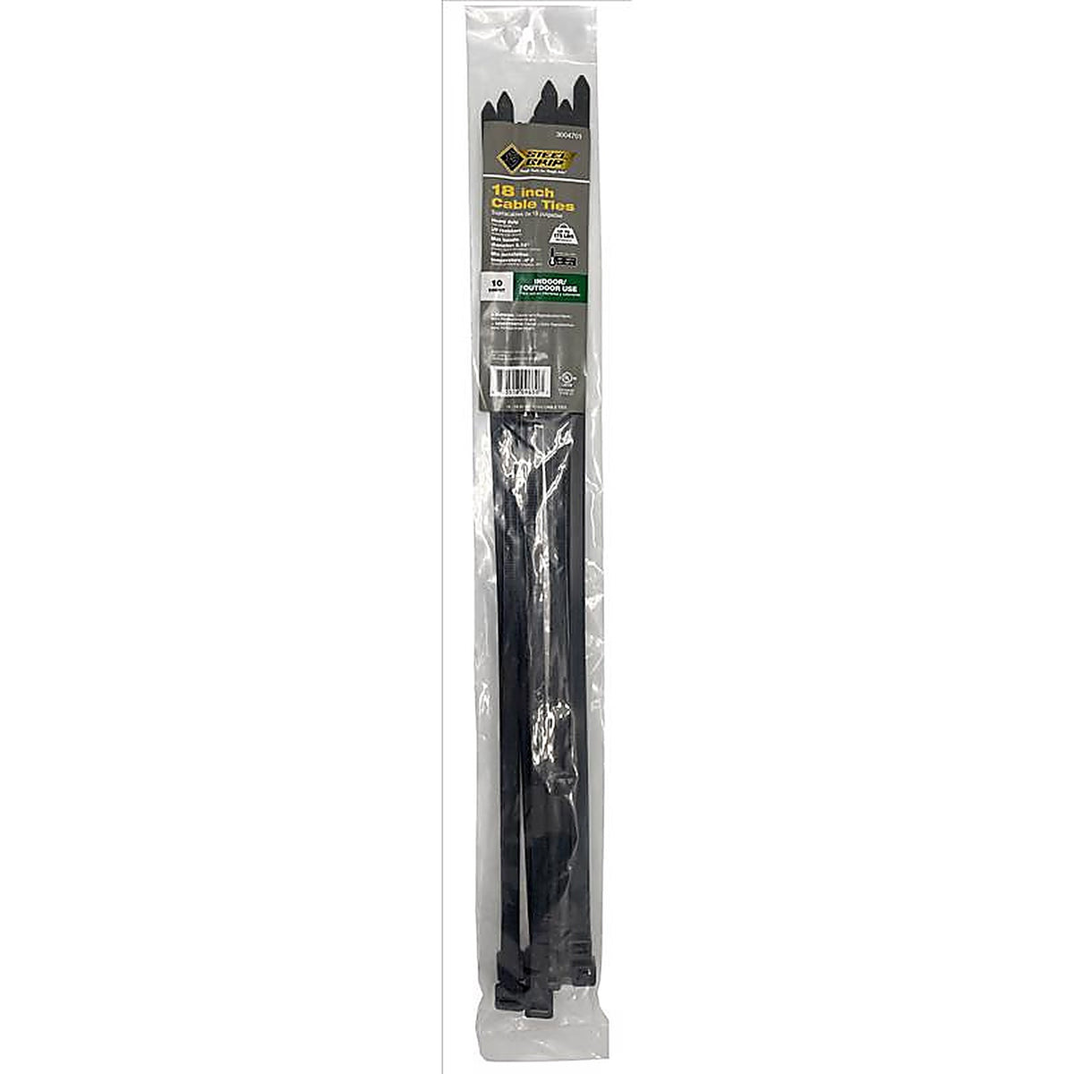 Steel Grip - EHD-450-18-UV10 - 18 in. L Black Cable Tie - 10/Pack