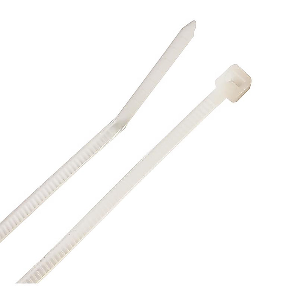 Steel Grip - M-100-4-NC - 4 in. L White Cable Tie - 100/Pack