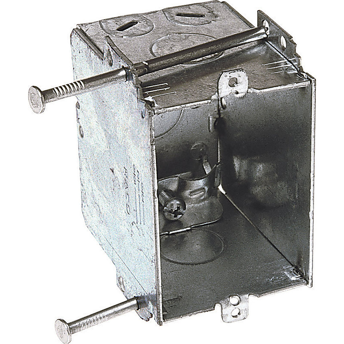 Raco - 8355 - 3 in. Rectangle Steel 1 gang Switch Box Gray