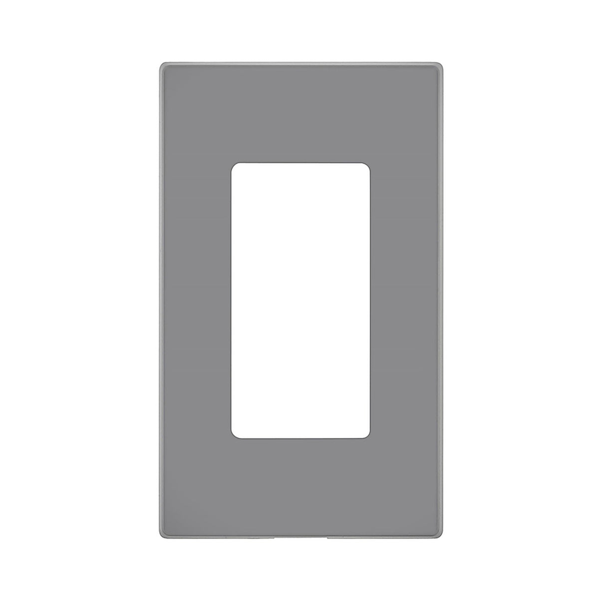 Leviton - R79-80301-0LG - Decora Light Gray 1 gang Polycarbonate Screwless Wall Plate - 1/Pack