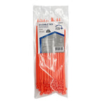 Home Plus - LH-S-200-8-OE - 8 in. L Orange Cable Tie - 100/Pack