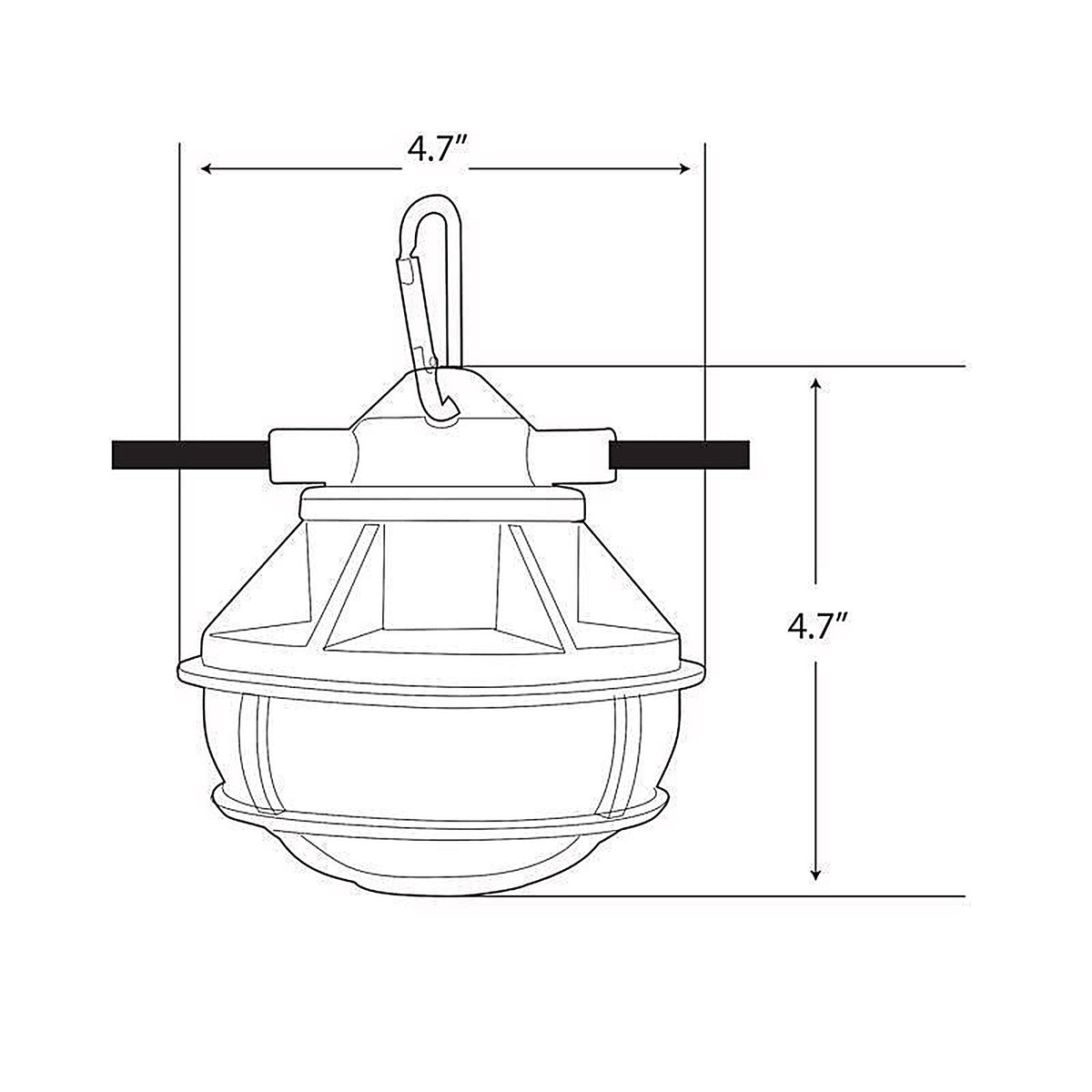 Feit Electric - WORKSL50-5 - Pro Series 8000 lm LED Corded String/Linkable Work Light