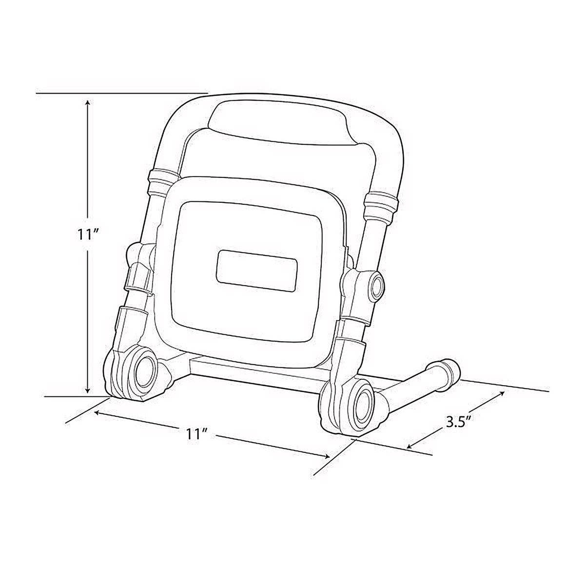 Feit Electric - WORK5000XLPLUGF - Pro Series 5000 lm LED Corded Stand (H or Scissor) Work Light
