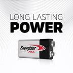 Energizer - 522BP-4H - Max 9-Volt Alkaline Batteries 4 pk Carded