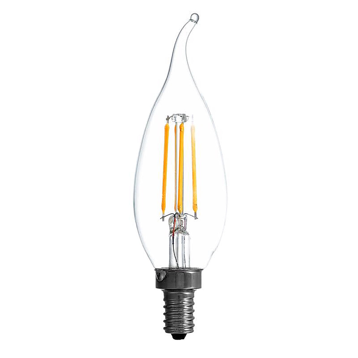 Sylvania - 40757 - Natural B10 E12 (Candelabra) LED Bulb Soft White 60 W 2 pk