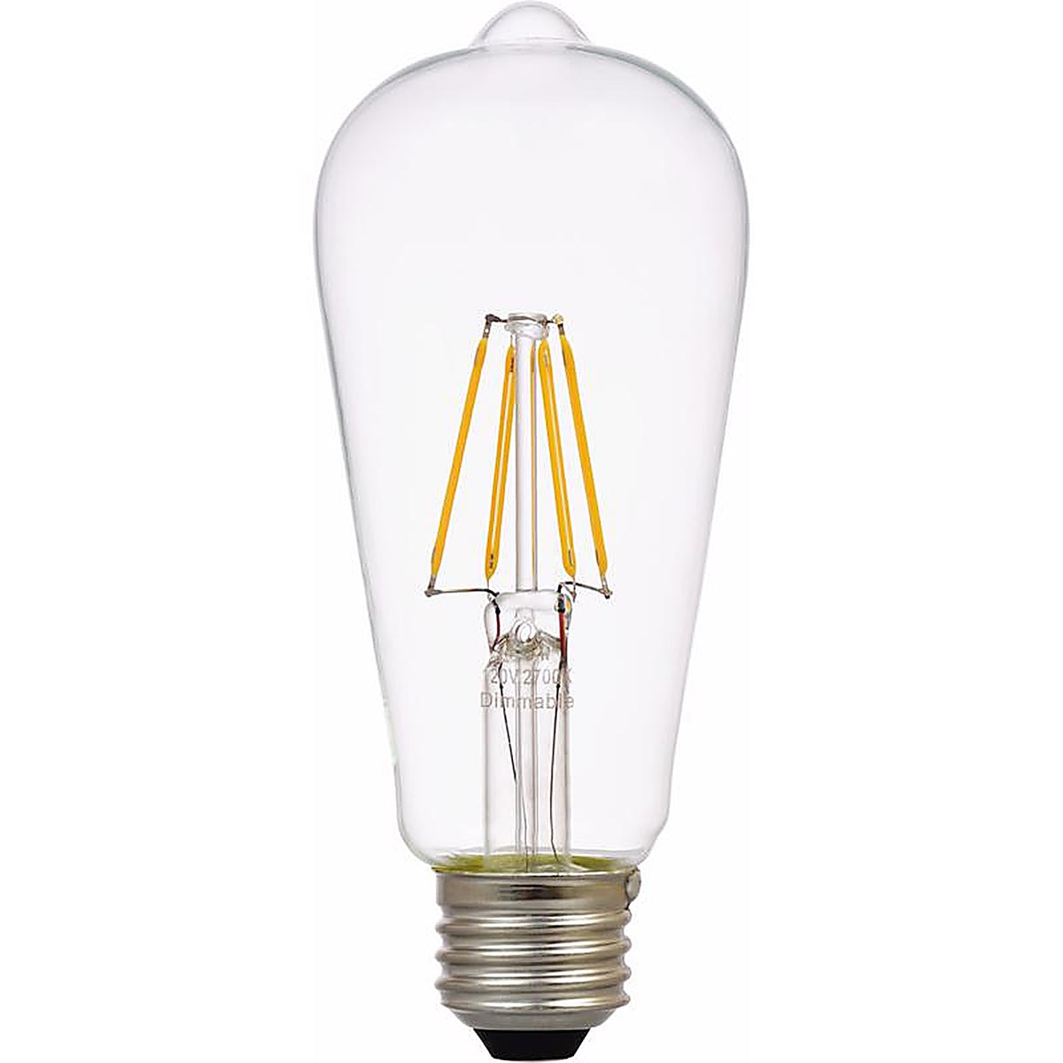 Sylvania - 40772 - Natural ST19 E26 (Medium) LED Bulb Soft White 60 W 1 pk