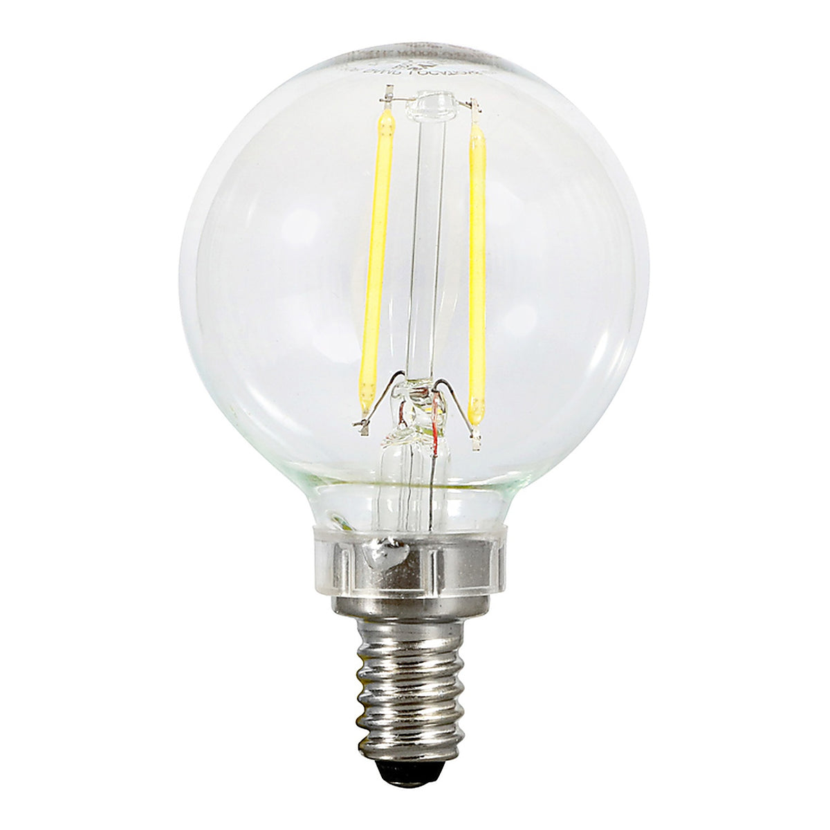 Sylvania - 40852 - Natural G16.5 E12 (Candelabra) LED Bulb Soft White 60 W 2 pk