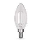 Feit Electric - BPCTC6050WFIL/2 - BA10 E12 (Candelabra) Filament LED Bulb Daylight 60 Watt Equivalence 2 pk