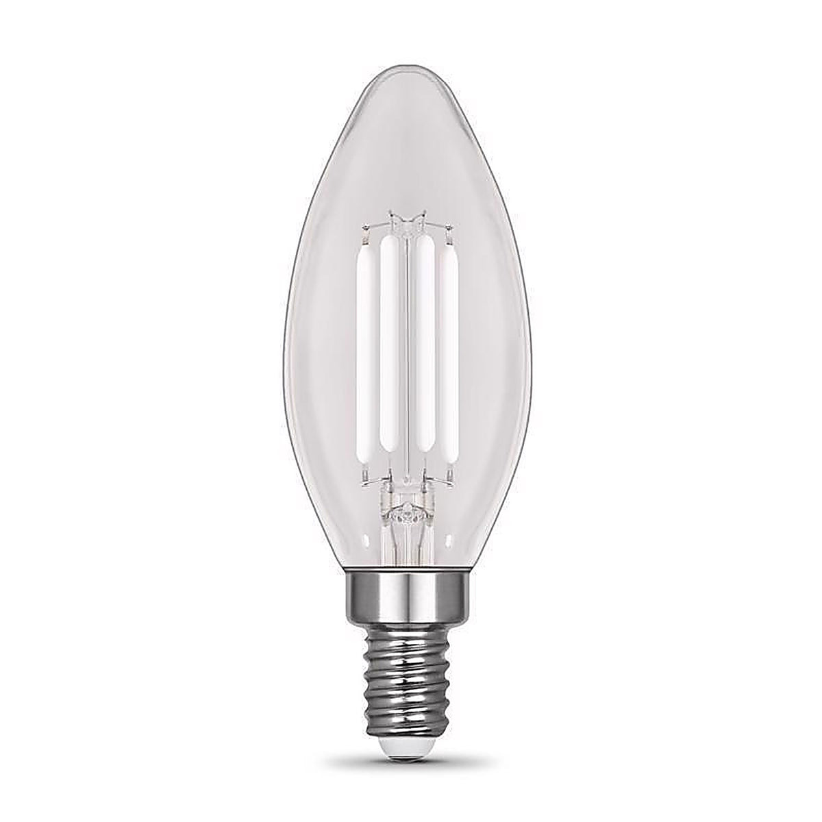 Feit Electric - BPCTC6050WFIL/2 - BA10 E12 (Candelabra) Filament LED Bulb Daylight 60 Watt Equivalence 2 pk
