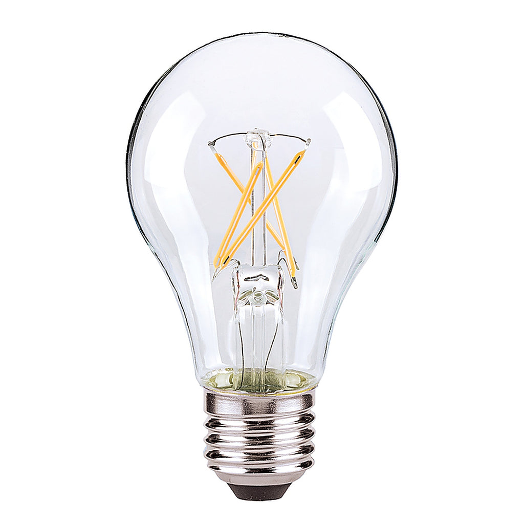 Satco - S21713 - A19 E26 (Medium) LED Bulb Warm White 60 Watt Equivalence 4 pk