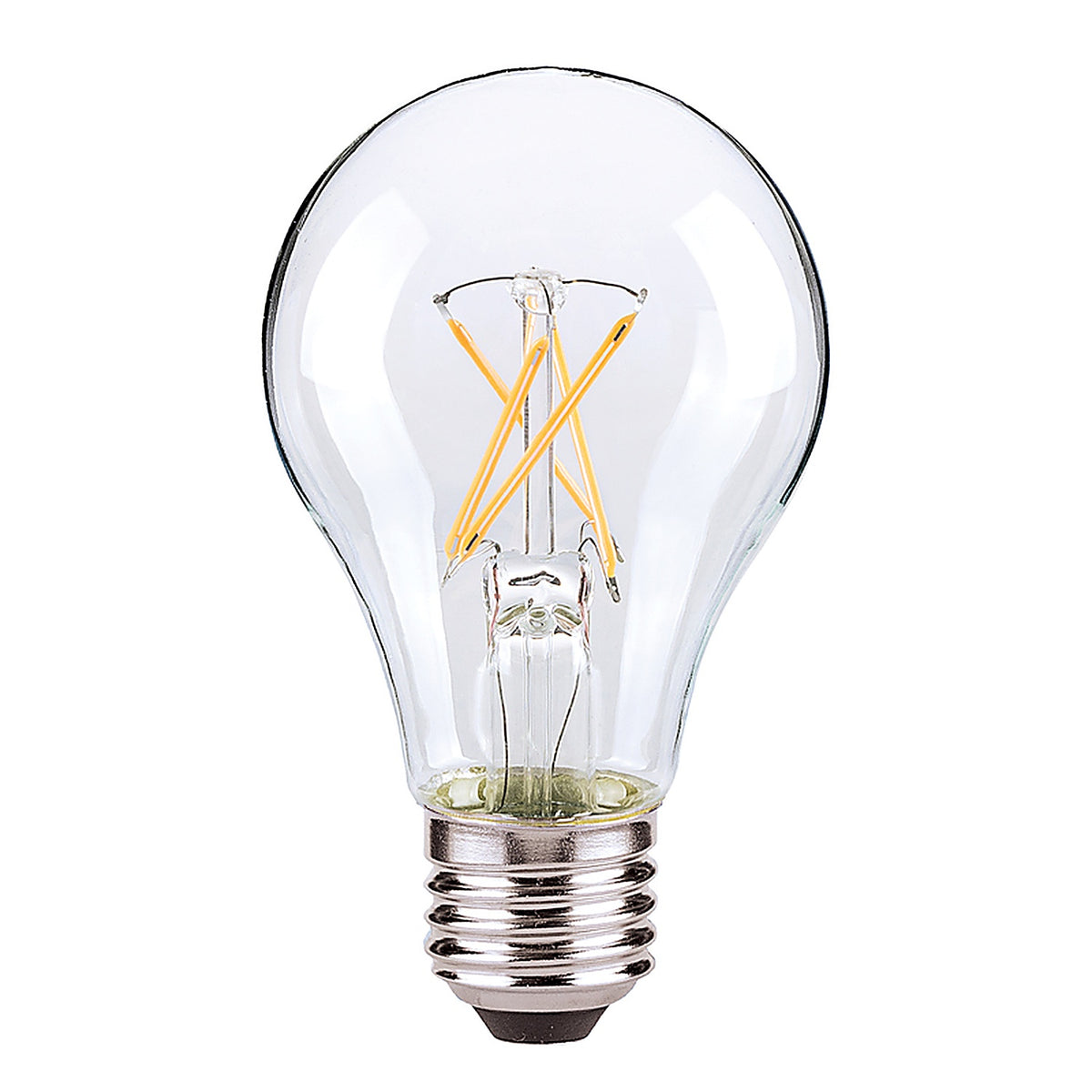 Satco - S21713 - A19 E26 (Medium) LED Bulb Warm White 60 Watt Equivalence 4 pk