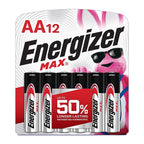 Energizer - E91BW12EM - Max Premium AA Alkaline Batteries 12 pk Carded