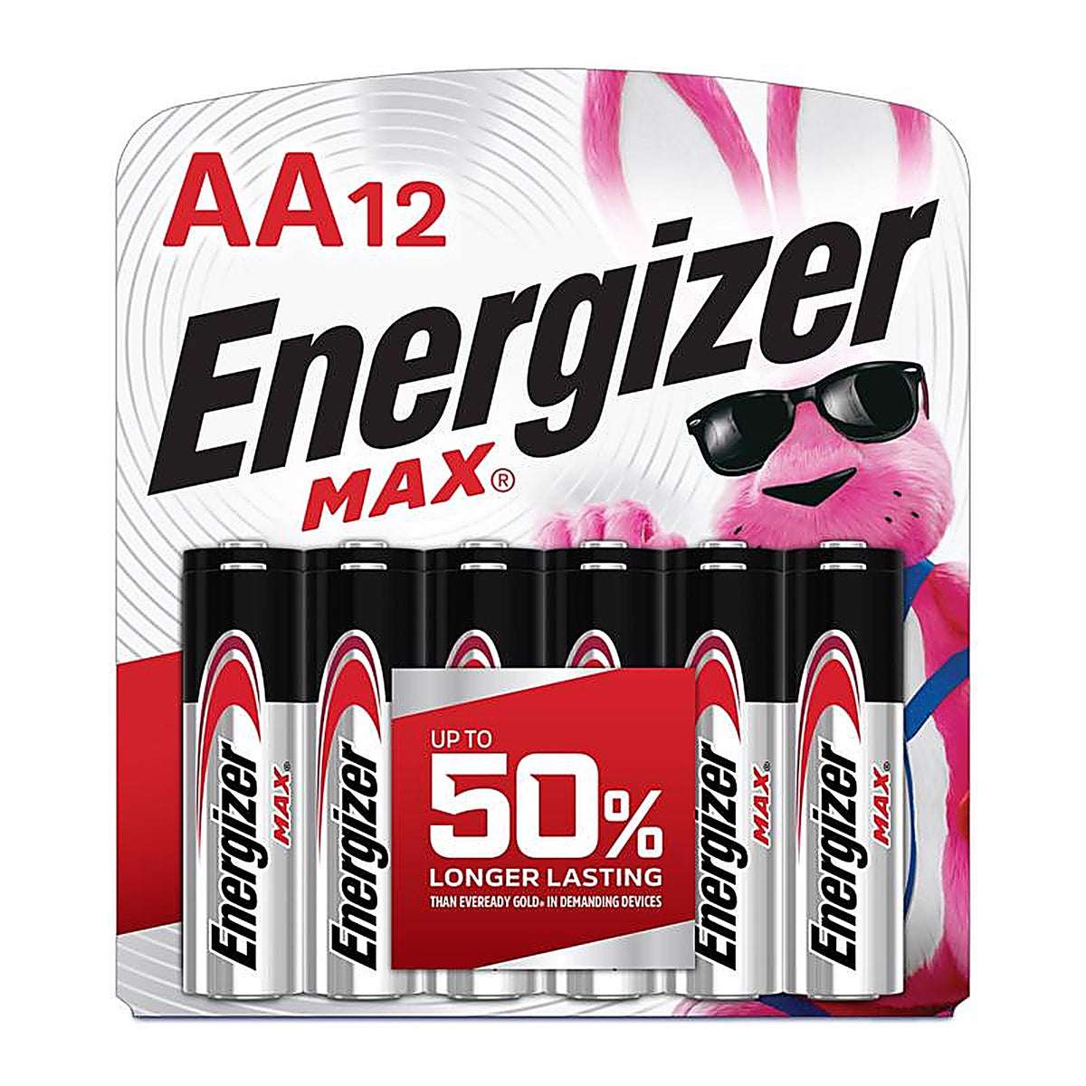 Energizer - E91BW12EM - Max Premium AA Alkaline Batteries 12 pk Carded