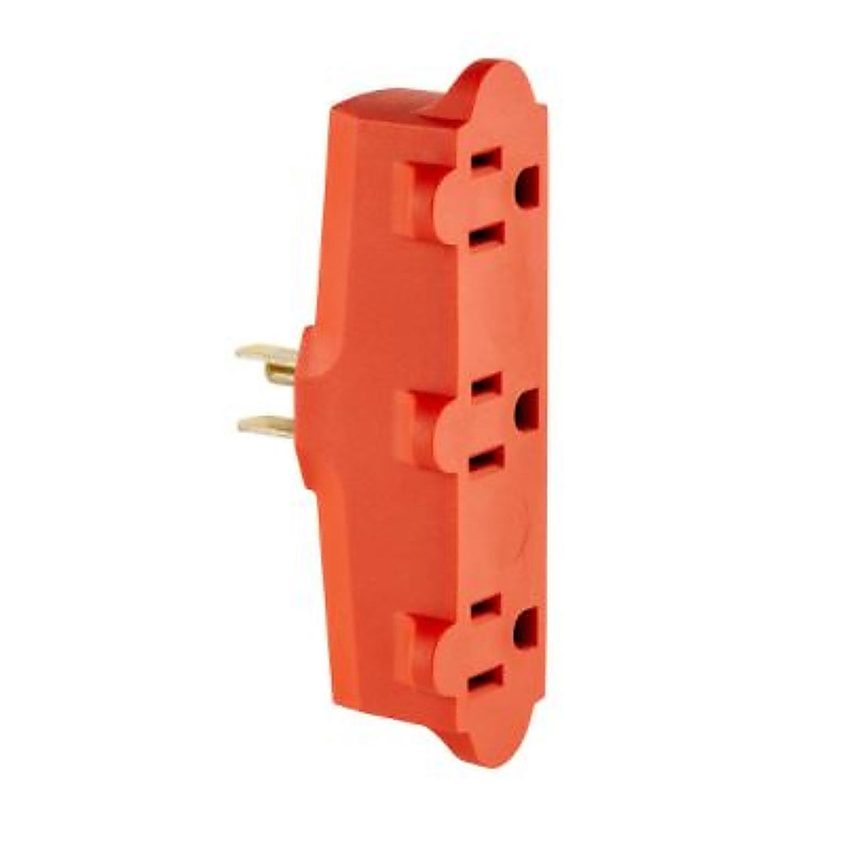 Leviton - C40-00699-00R - Grounded 3 outlets Outlet Adapter 1 pk