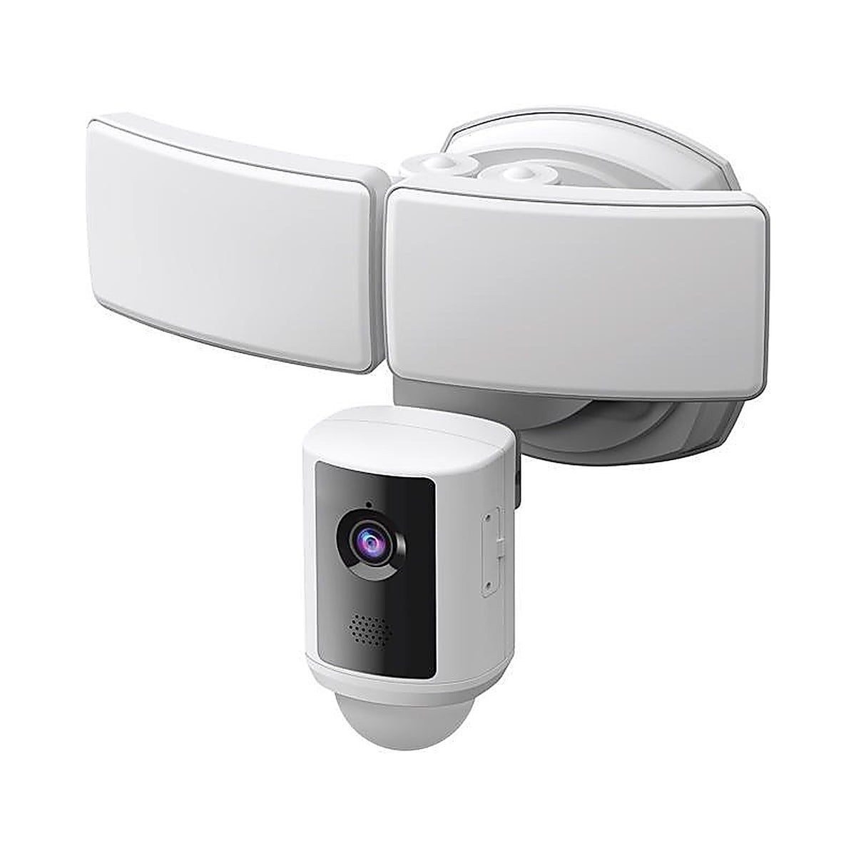 Feit Electric - SEC3000CAMWIFI - Motion-Sensing Hardwired White Security Light with Video Camera