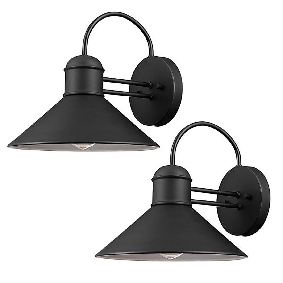 Globe Electric - 44165 - Sebastien 1-Light Matte Black Wall Sconce