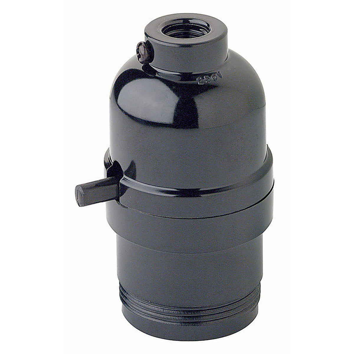 Leviton - 95110-000 - Plastic Medium Base Push Thru Socket - 1/Pack