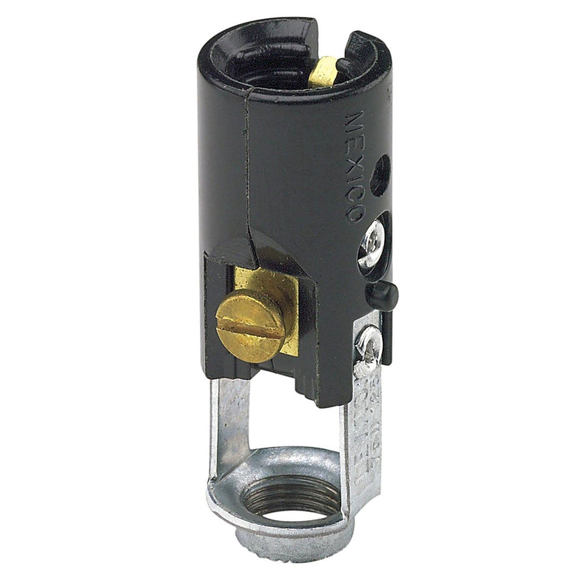 Leviton - 10025-000 - Phenolic Incandescent Candelabra Base Keyless Lampholder 1 pk
