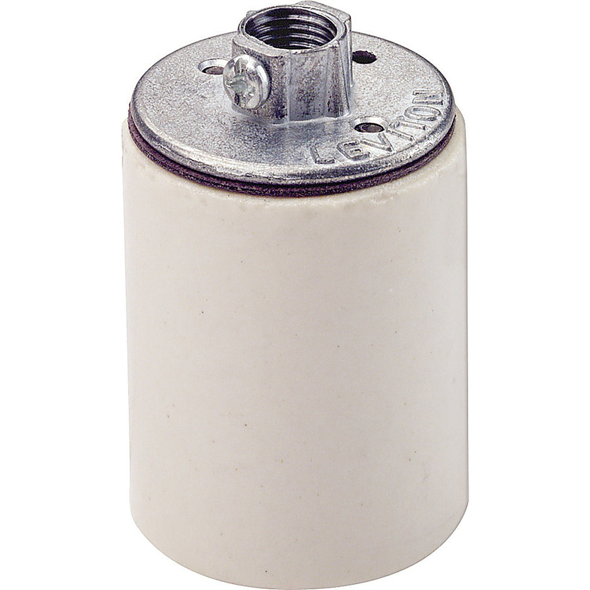 Leviton - 10045-000 - Porcelain Incandescent Medium Base Keyless Lampholder - 1/Pack
