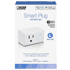 Feit Electric - PLUG/NL/WIFI - Residential Plastic Smart Plug with Night Light 1-15R Boxed