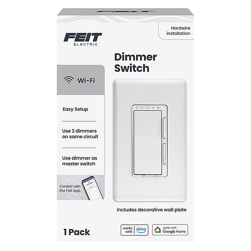 Feit Electric - DIM/WIFI - White 150 W Smart Dimmer Switch 1 pk