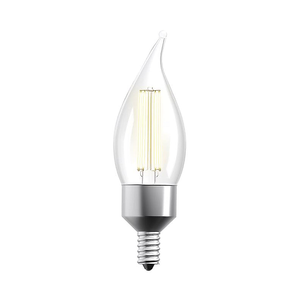 Feit Electric - CFC40927CAFILAG - Flame Tip E12 (Candelabra) LED Smart Bulb Soft White 40 W 1 pk