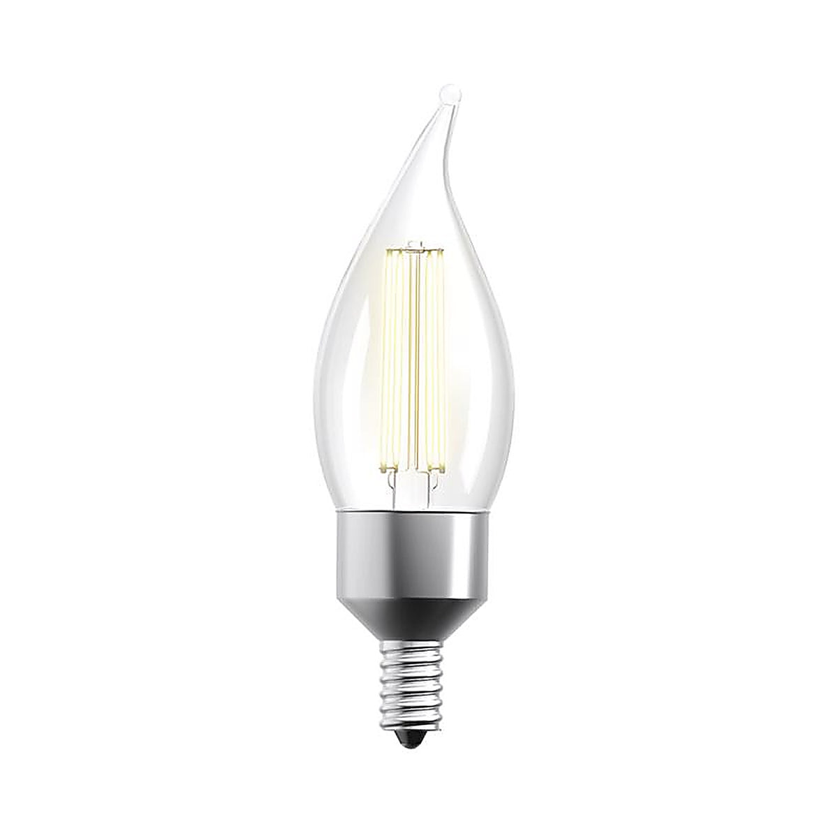 Feit Electric - CFC40927CAFILAG - Flame Tip E12 (Candelabra) LED Smart Bulb Soft White 40 W 1 pk