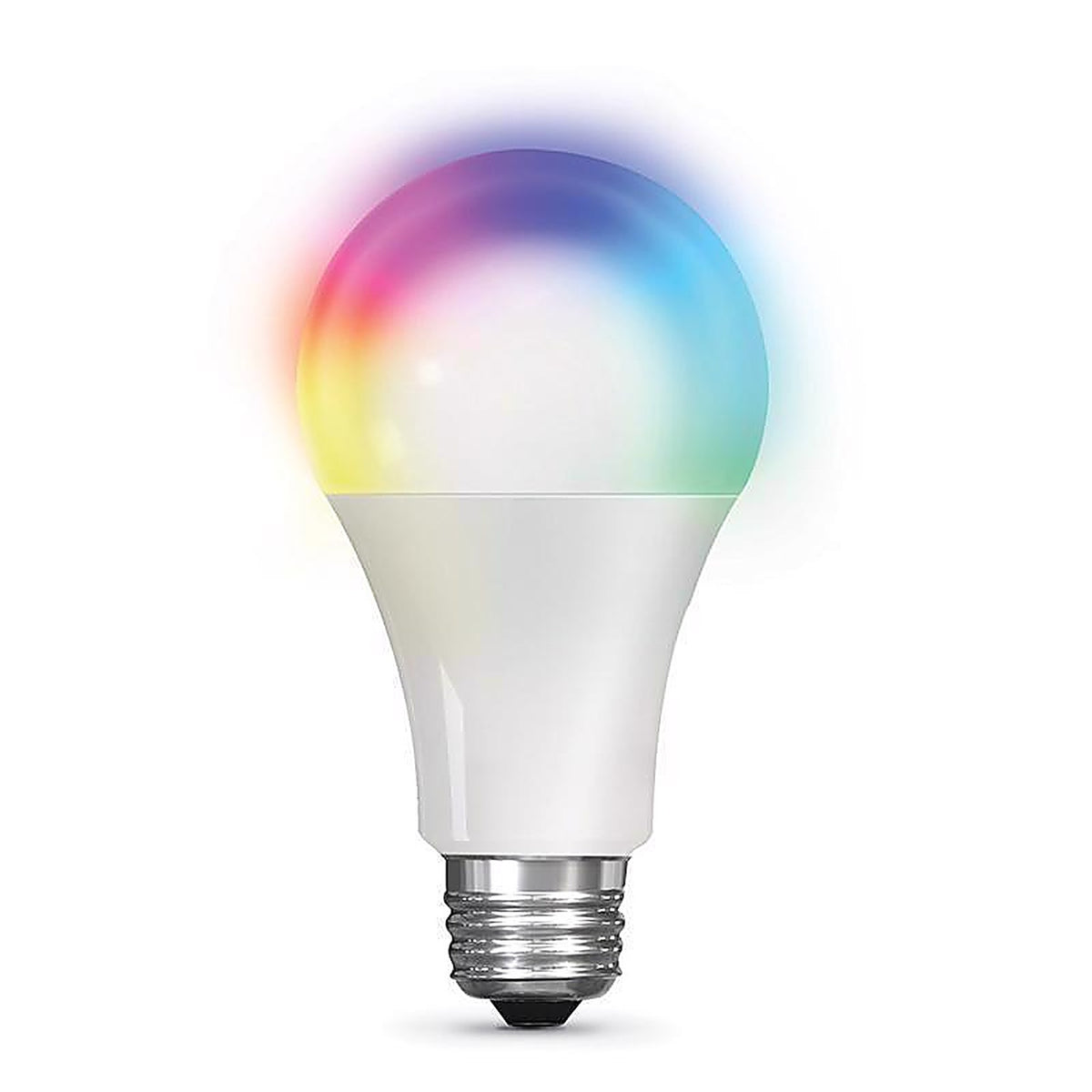 Feit Electric - OM100/RGBWCA/AG - A21 E26 (Medium) LED Smart Bulb Color Changing 100 W 1 pk