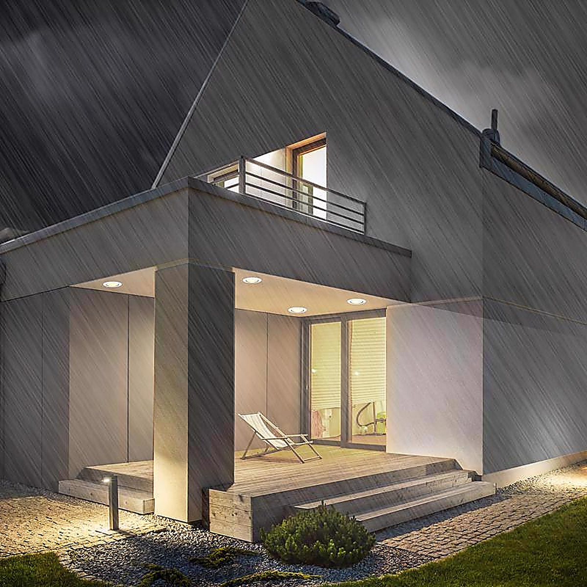 Feit Electric - PAR38/RGBWCA/AG - PAR38 E26 (Medium) LED Smart Bulb Color Changing 90 W 1 pk