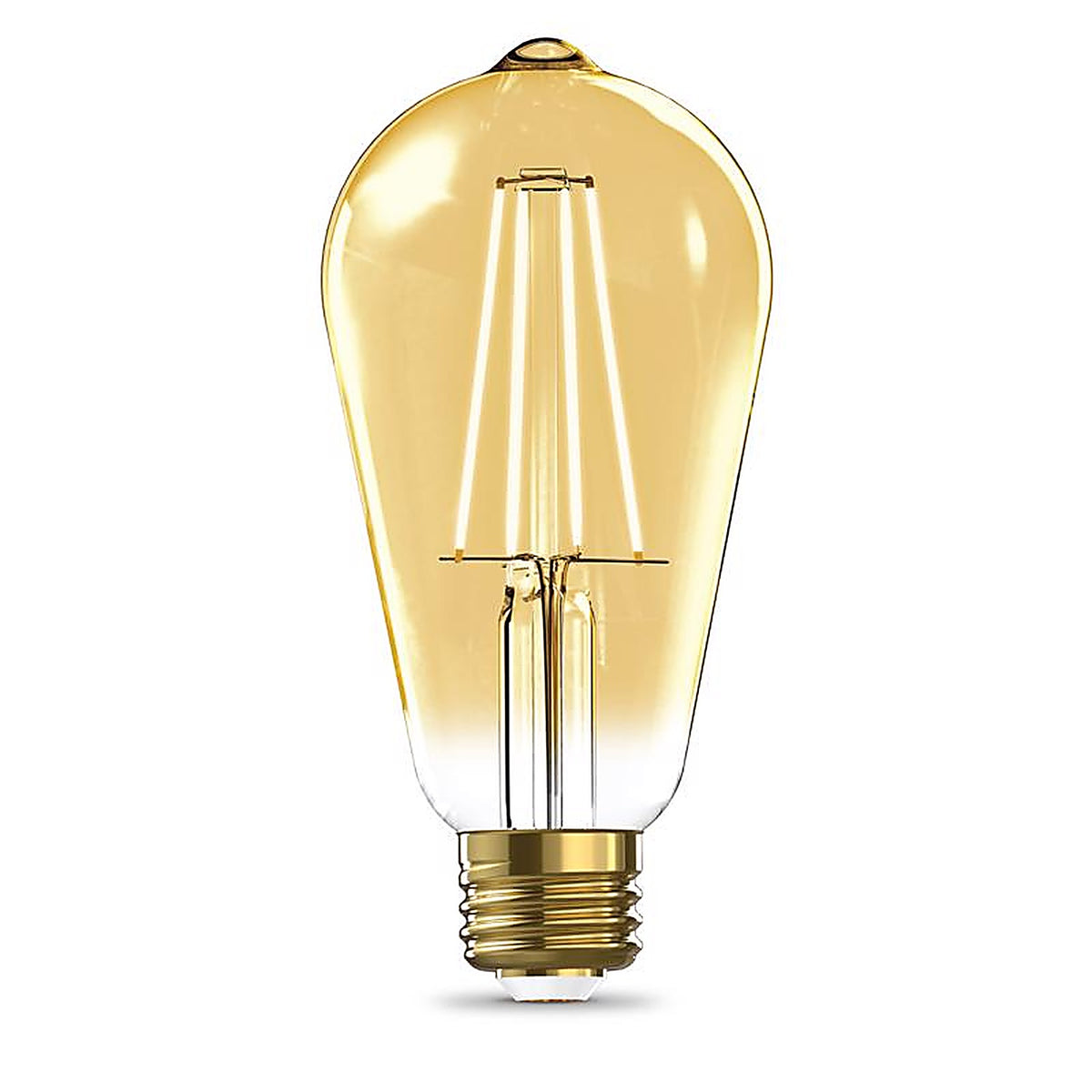 Feit Electric - ST1960/FIL/AG - ST19 E26 (Medium) LED Smart Bulb Amber 60 W 1 pk