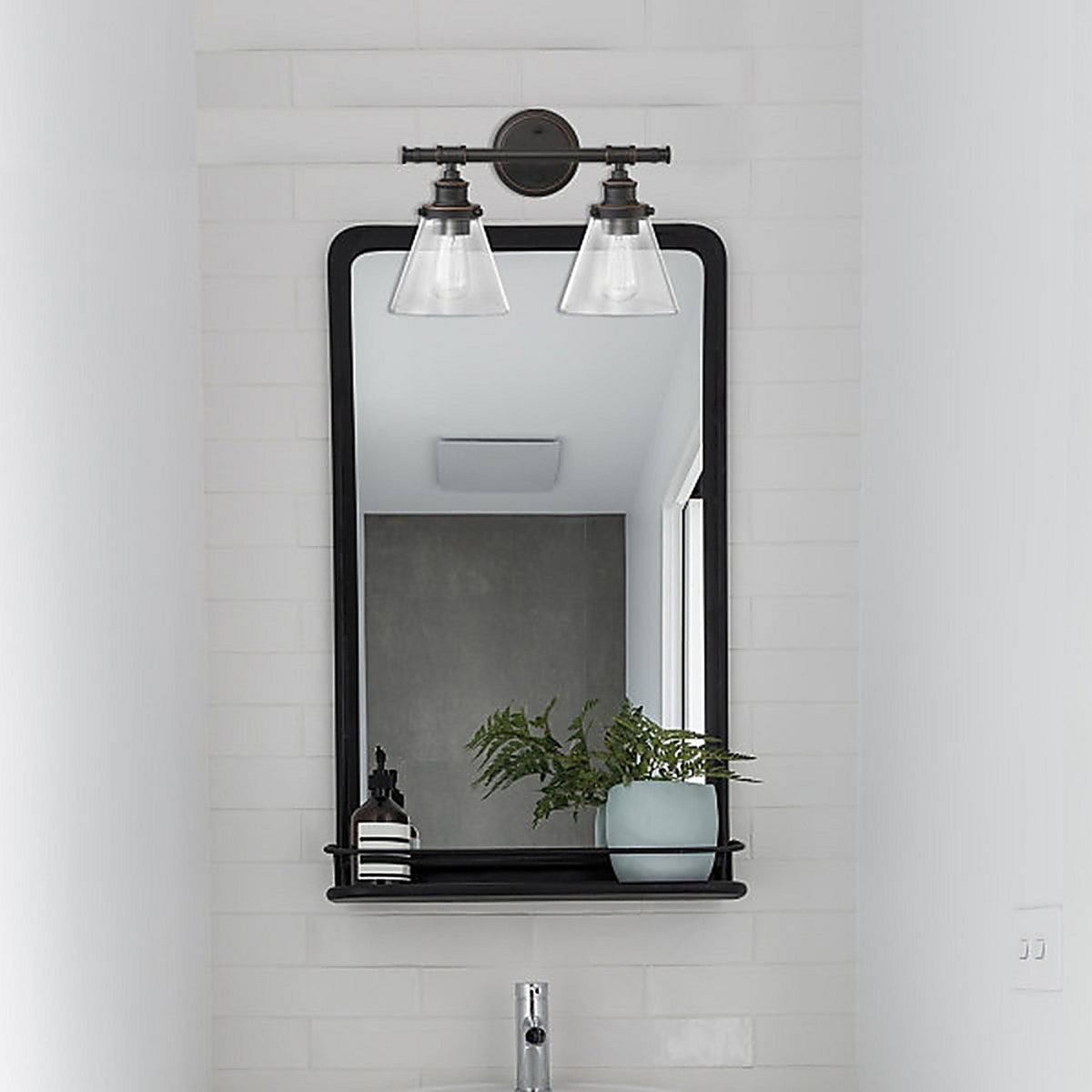 Globe Electric - 51444 - Parker 2-Light Oil Rubbed Bronze Wall Sconce
