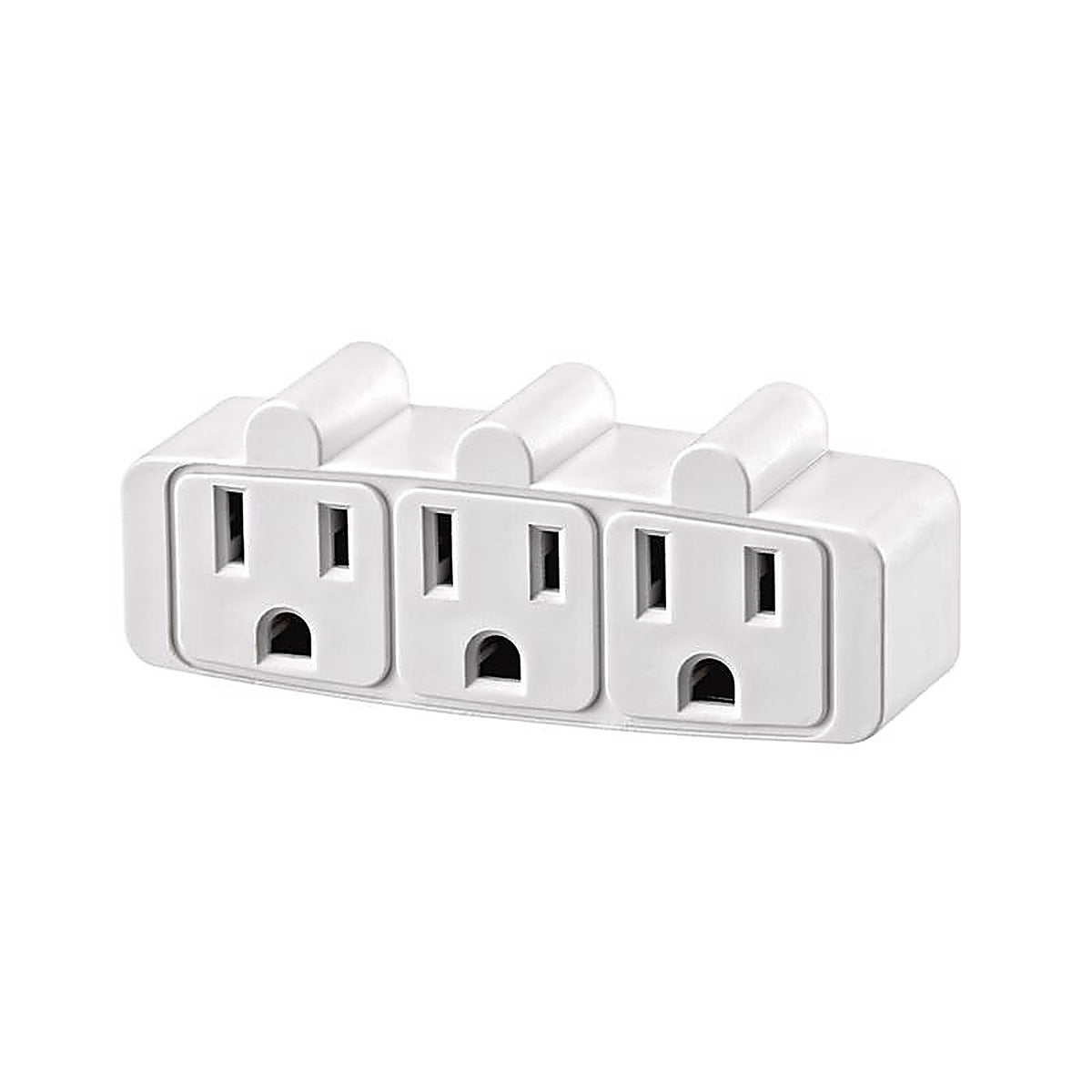 Leviton - C28-00697-01W - Non-Grounded 3 outlets Outlet Adapter 1 pk