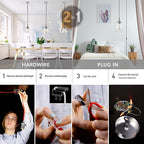 Globe Electric - 60946 - Parker Chrome Clear 1 lights Pendant Light