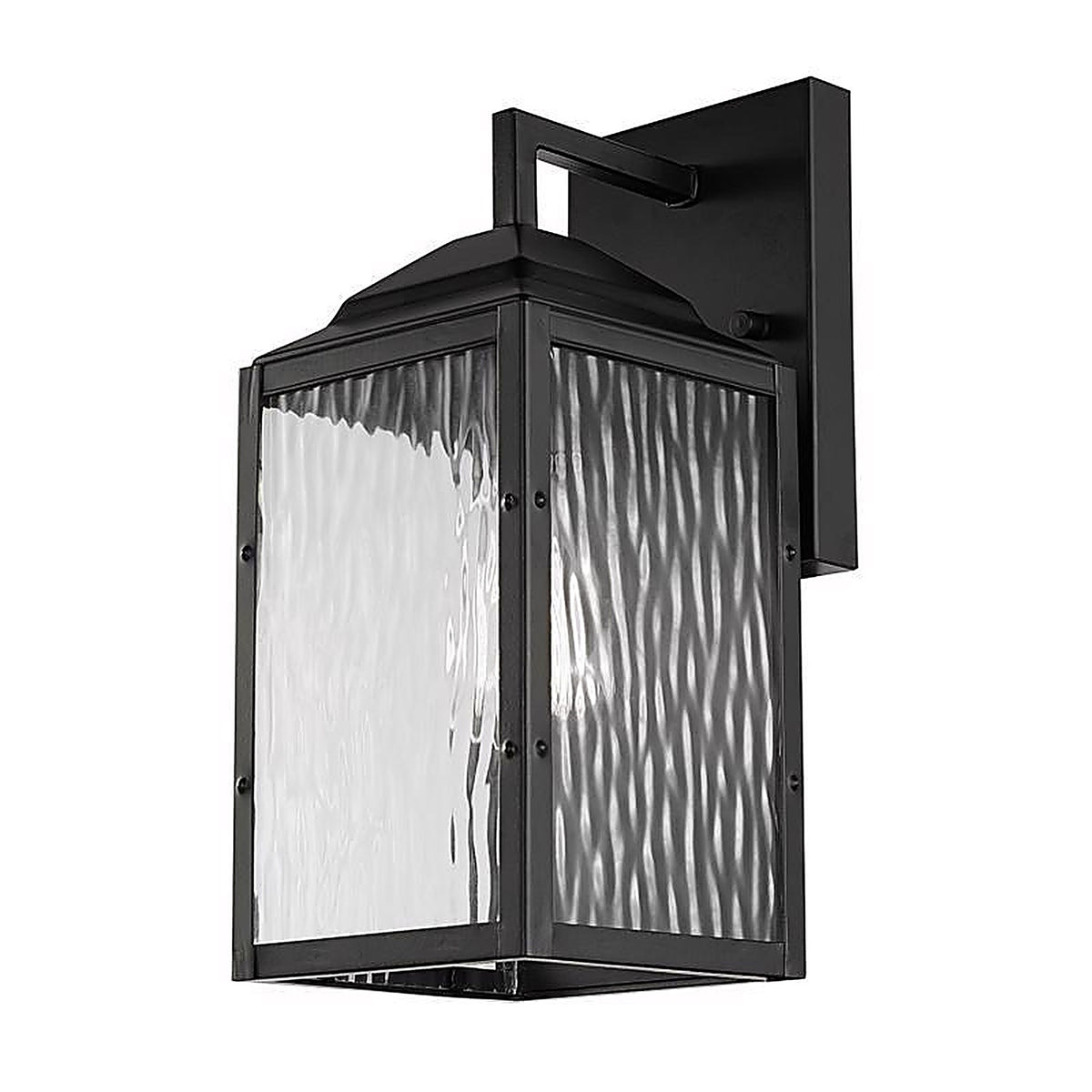 Globe Electric - 44216 - Miller 1-Light Black Downlight Wall Sconce