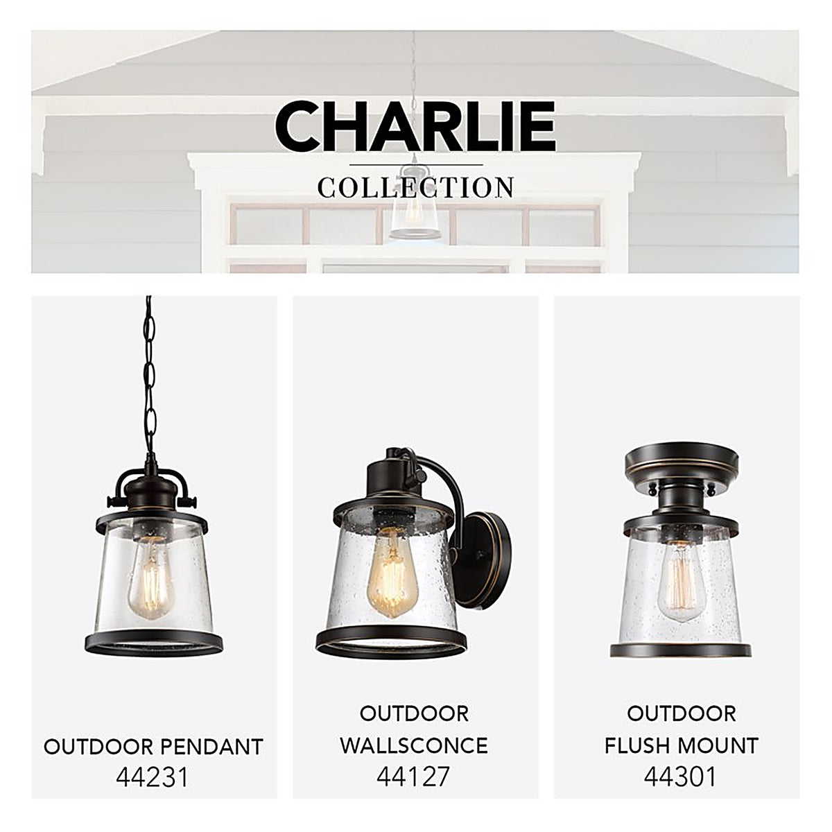 Globe Electric - 44301 - Charlie 9.6 in. H X 6.7 in. W X 6.7 in. L Oil Rubbed Bronze Ceiling Light