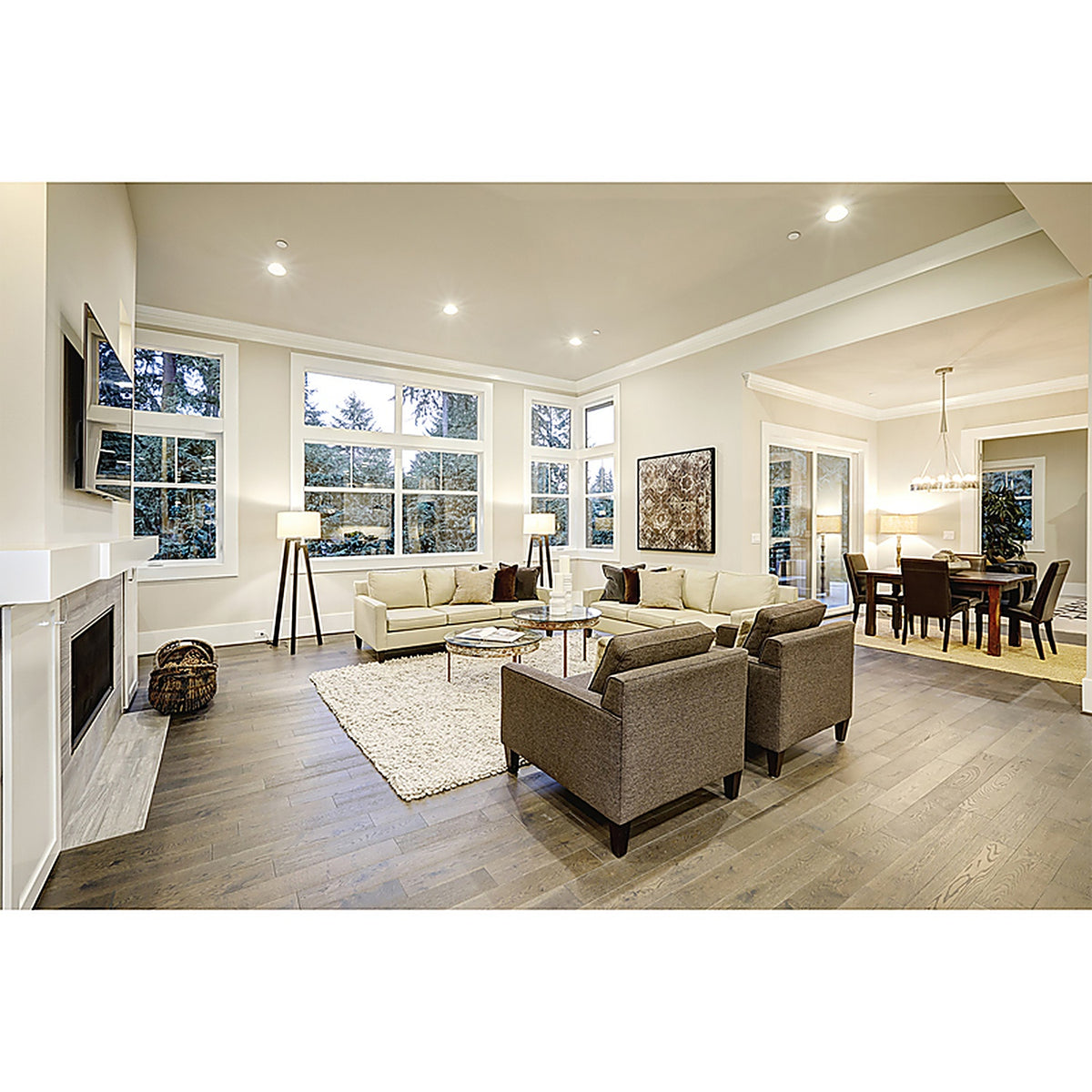 Halo - HLBSL6099FS351E - HLB Lite Matte White 6 in. W LED Recessed Direct Mount Light Trim 12.6 W