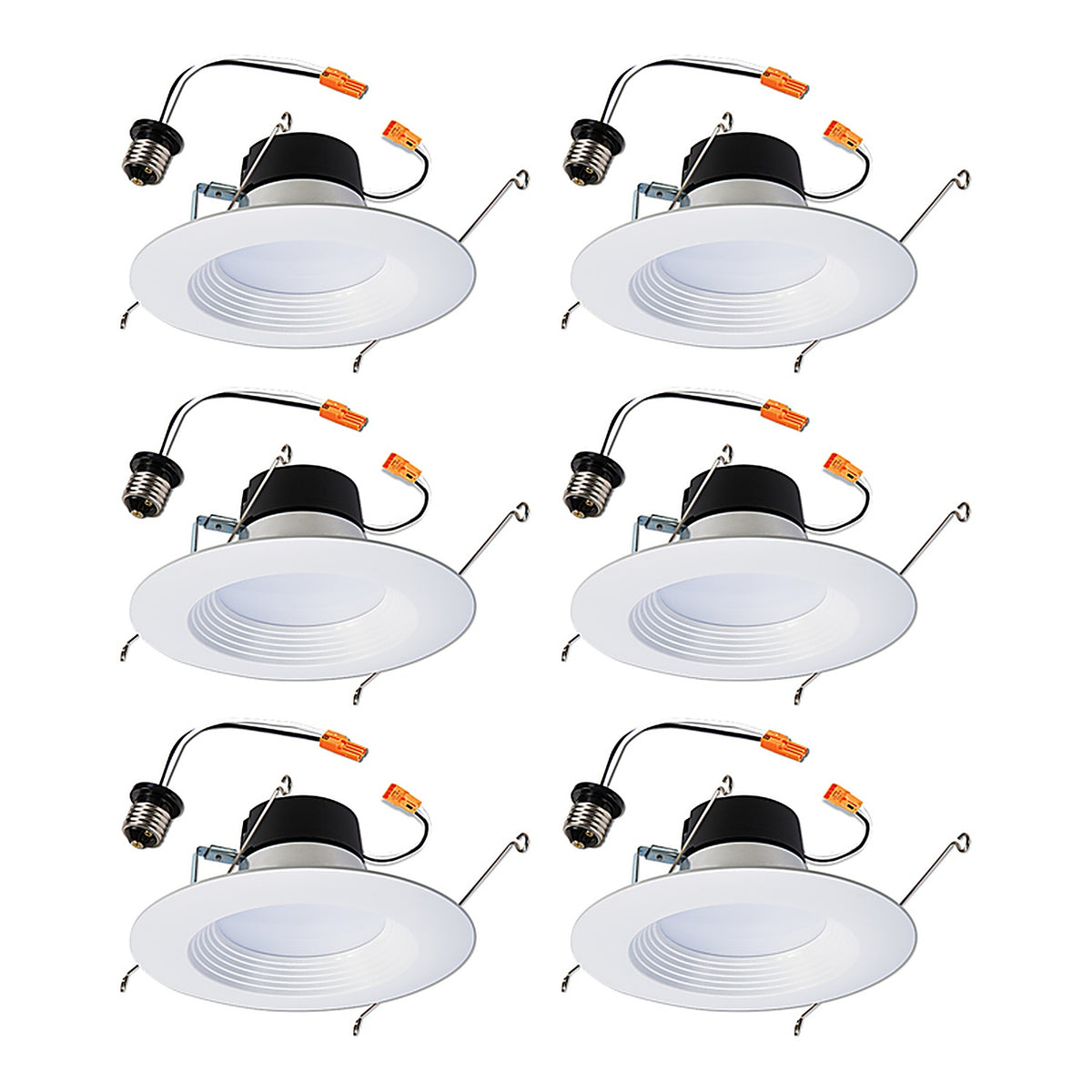 Halo - LT560WH6930-6CA - LA5 Series Matte Soft White 5/6 in. W LED Retrofit Baffle Trim Kit 8 watt