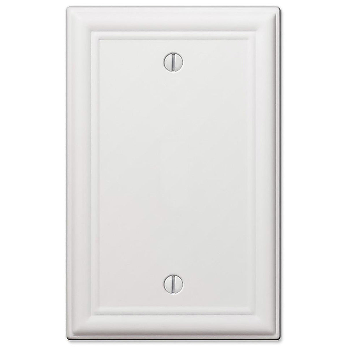 Amerelle - 149BW - Chelsea White 1 gang Stamped Steel Blank Wall Plate - 1/Pack