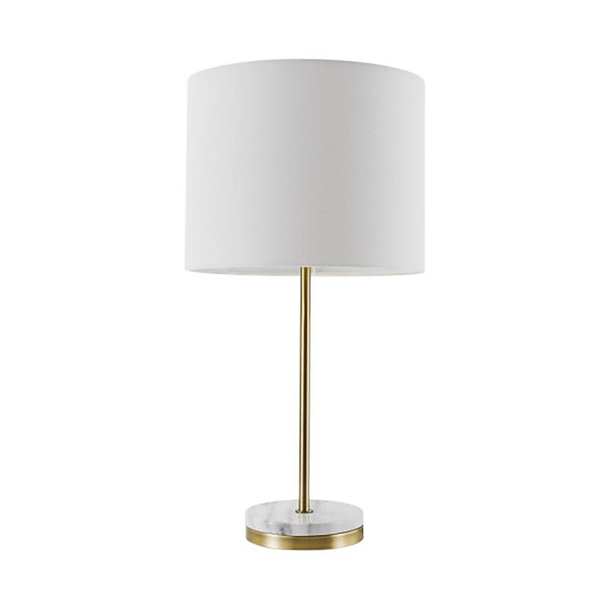 Globe Electric - 67044 - 19 in. Matte Brass White Table Lamp