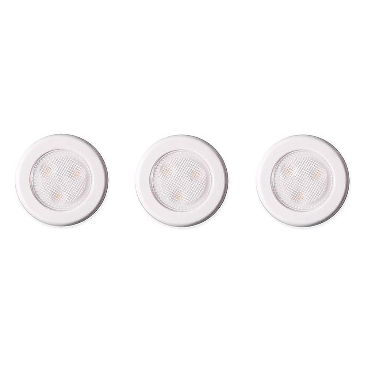 Westek - BL-PUTN-W3 - White Battery Powered LED Puck Light 3 pk