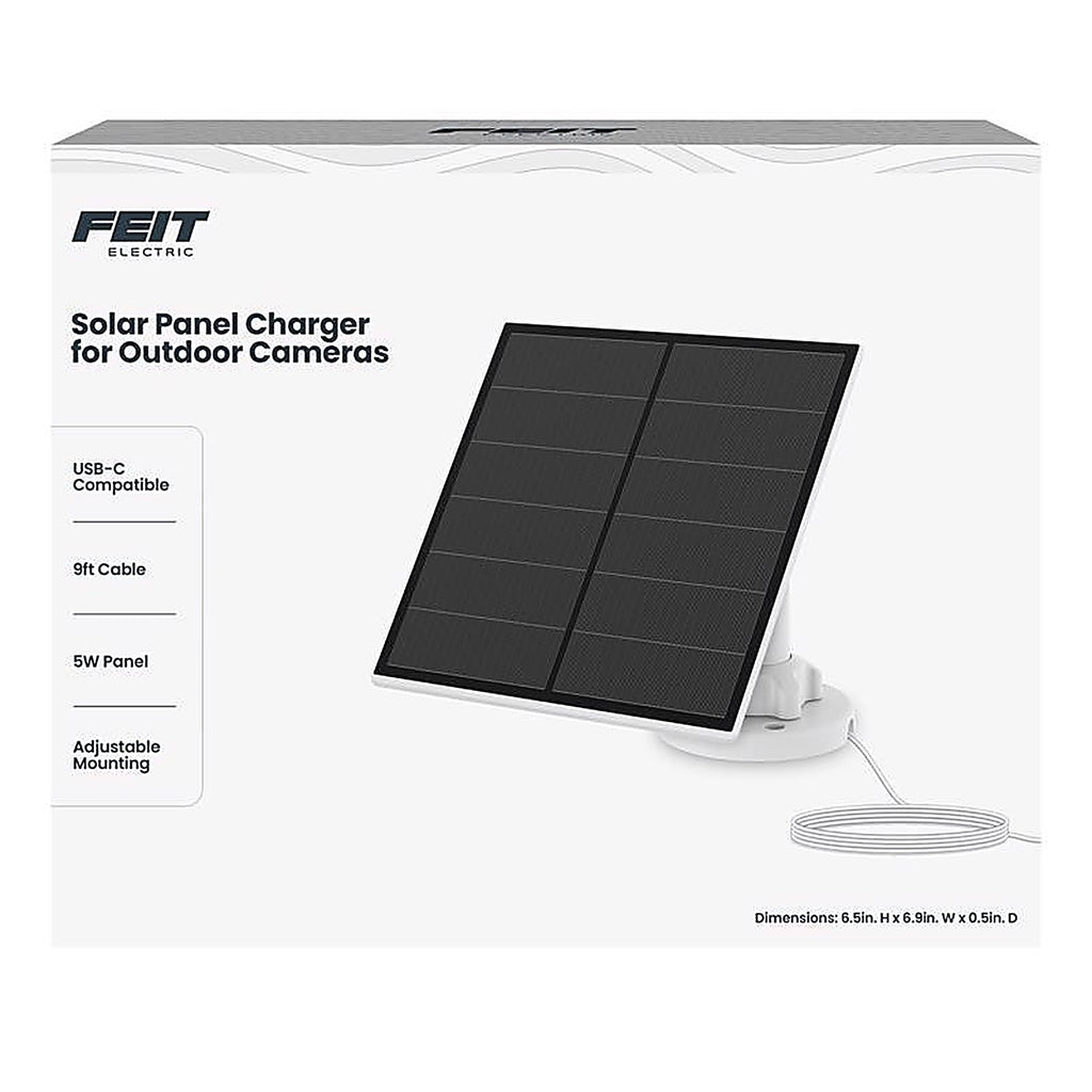 Feit Electric - PANEL/SOL/CAM - Black Solar Charger 108 in.