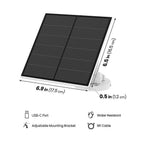 Feit Electric - PANEL/SOL/CAM - Black Solar Charger 108 in.