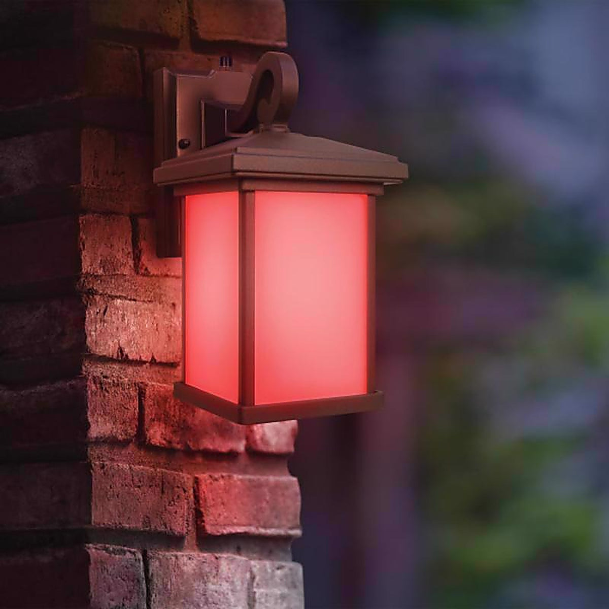 Feit - LAN11SQ/SYNC/BZ - Smart Home Bronze Dusk to Dawn LED Smart-Enabled Wall Lantern