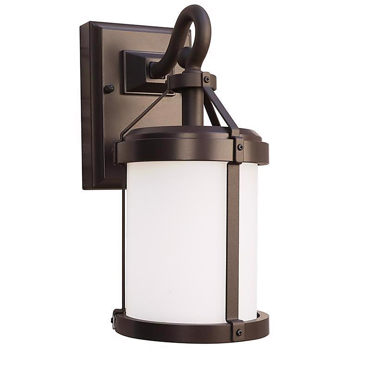 Feit - LAN11RND/SYNCBZ - Smart Home Bronze Dusk to Dawn LED Smart-Enabled Wall Lantern